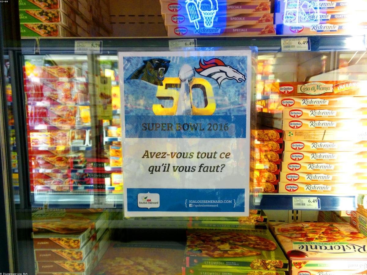 Frozen fries section